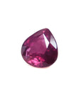 1.19 carat pear cut natural ruby loose gemstone with sparkling red color and eye-clean clarity.