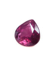 1.19 carat pear cut natural ruby loose gemstone with sparkling red color and eye-clean clarity.