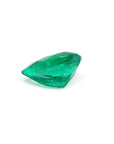 1.44 carat natural pear-cut Colombian emerald with a vibrant medium-deep green hue.