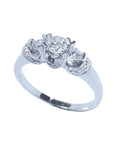 Bridal diamond engagement ring round cut