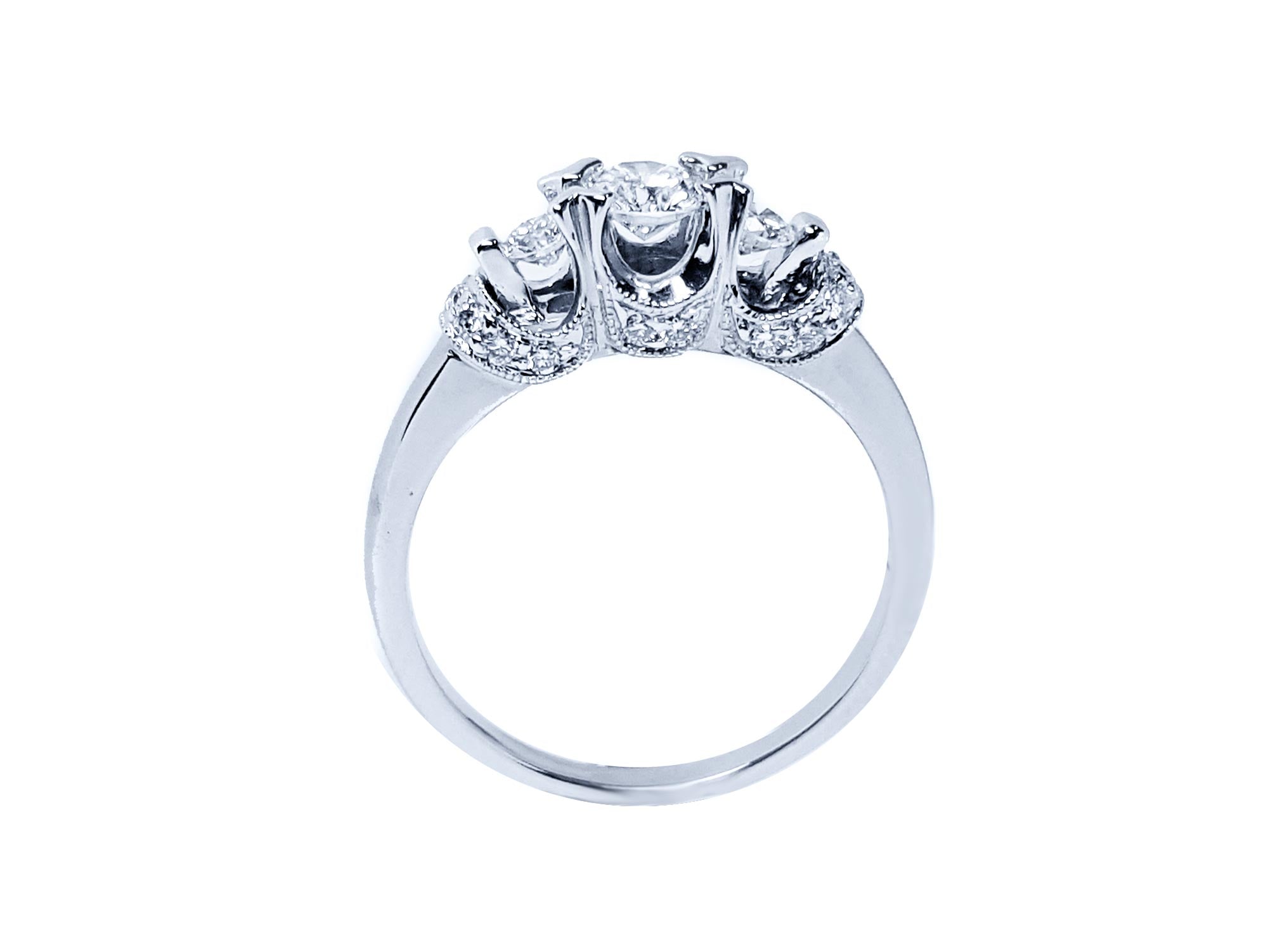 Natural diamond ring bridal