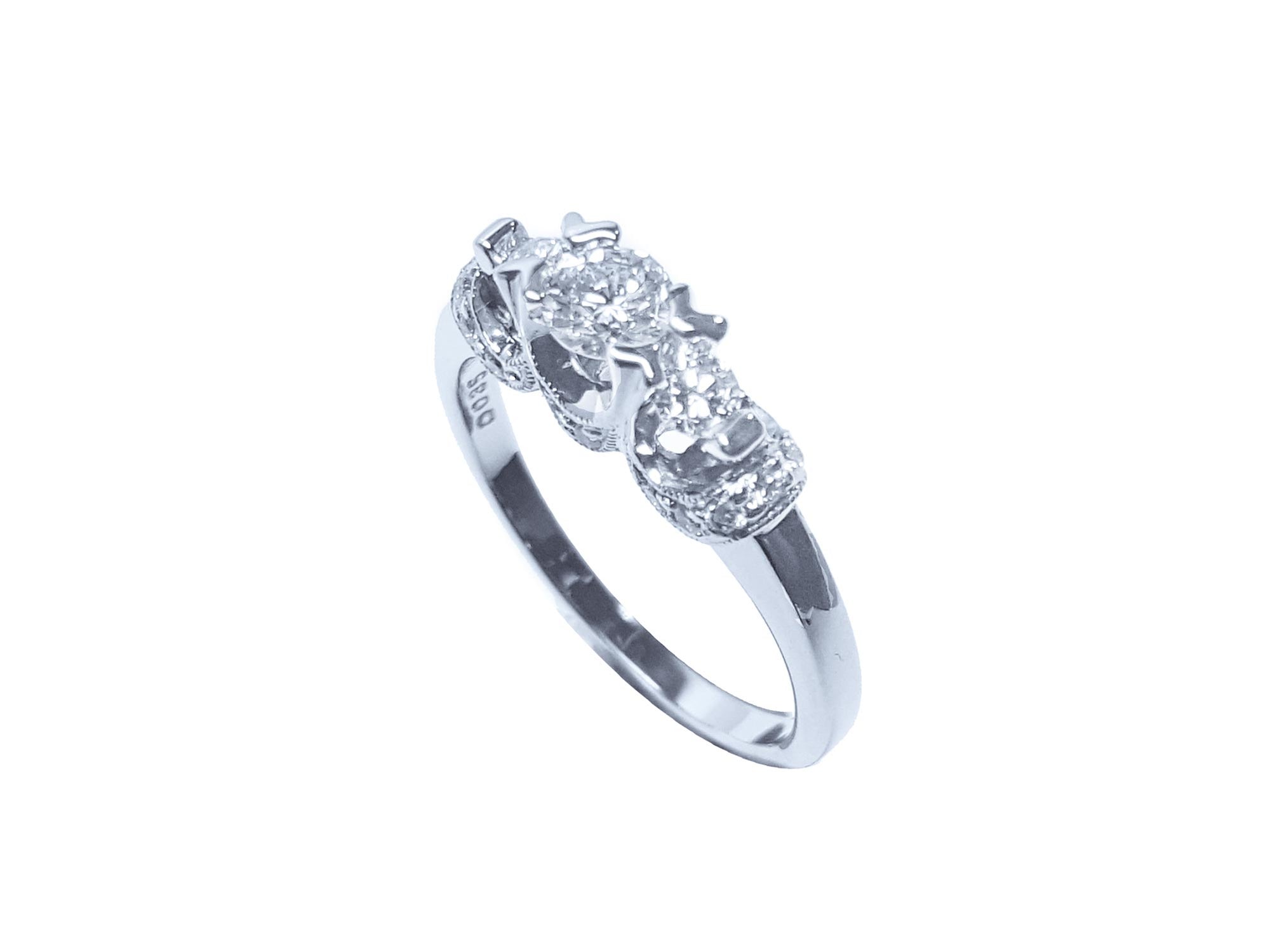 Three stone diamond ring