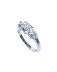 Three stone diamond ring