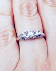 Natural diamond ring