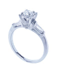 14k diamond engagement ring three stone