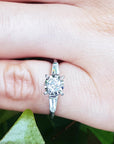 Natural diamond ring for women