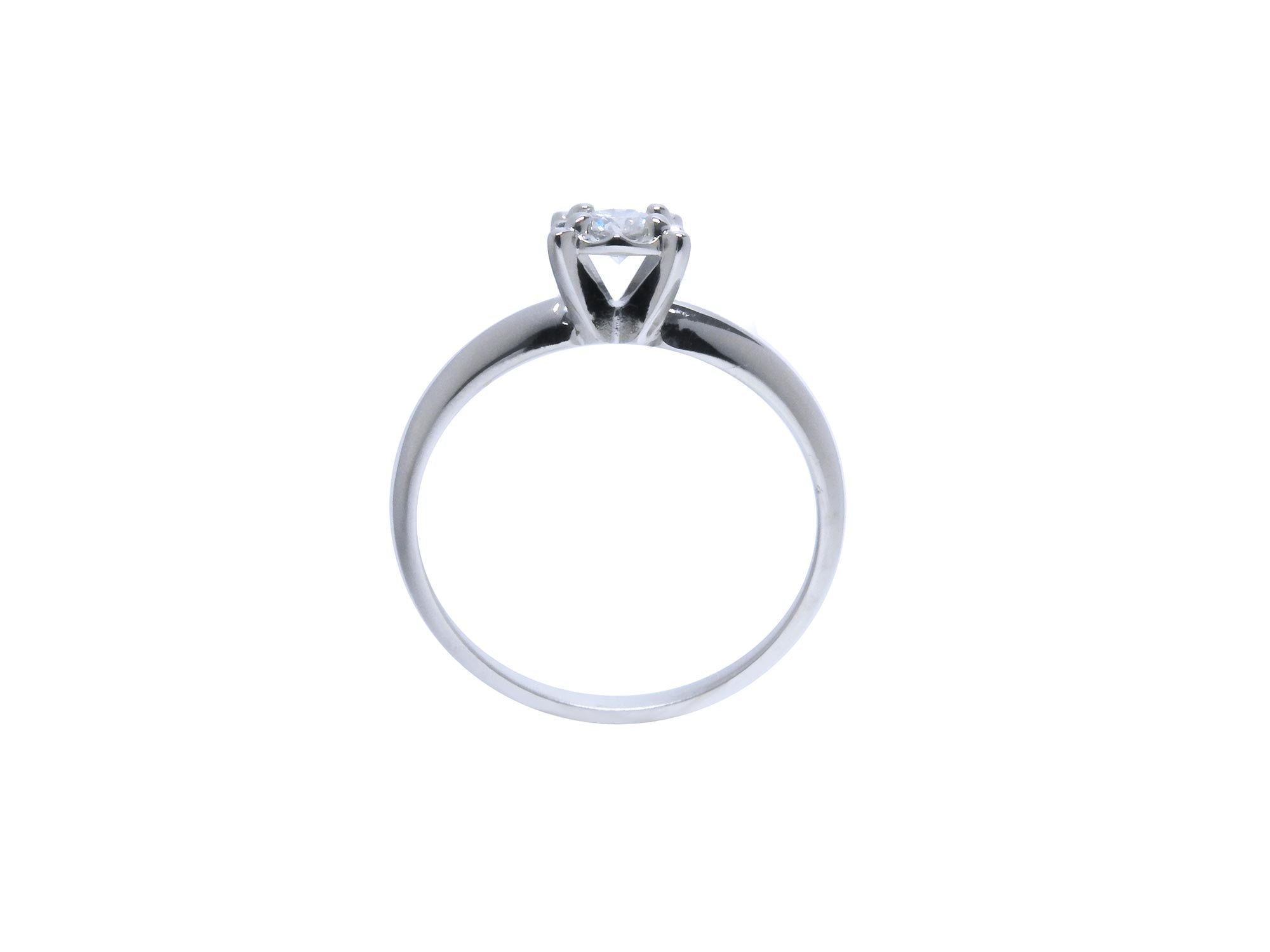 White gold diamond ring,