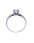 White gold diamond ring,