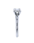Diamond Solitaire Engagement Ring Round cut 14K White Gold