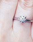 Natural diamond ring