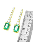 Muzo Colombian emerald stud earrings