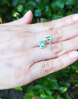 14k emerald earrings