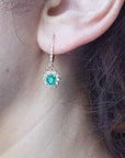 May Birthstone Earrings Emerald
