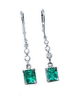 Genuine Emerald earrings for  mother’s day