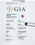 GIA Certified untreated natural pink sapphire oval cut.