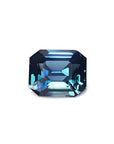 Loose sapphire GIA certified natural untreated, eye clean sparkling and crystalline intense blue-green color, Ceylon (Sri Lanka).