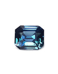 Loose sapphire GIA certified natural untreated, eye clean sparkling and crystalline intense blue-green color, Ceylon (Sri Lanka).