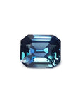Loose sapphire GIA certified natural untreated, eye clean sparkling and crystalline intense blue-green color, Ceylon (Sri Lanka).