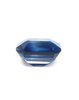 6.07 ct GIA certified natural untreated blue-green sapphire, rectangular emerald-cut.