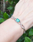Real Colombian emerald bracelets