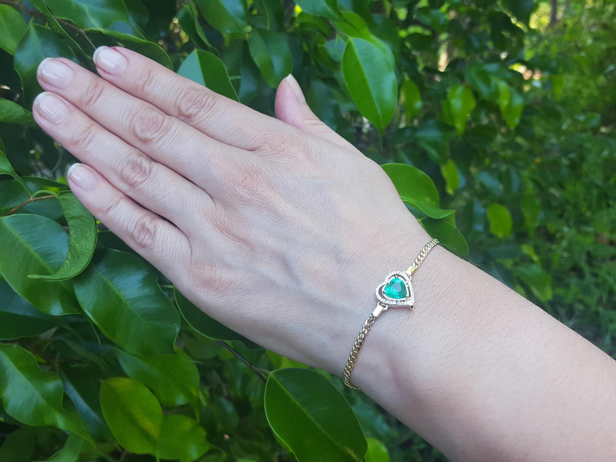 14k emerald bracelets
