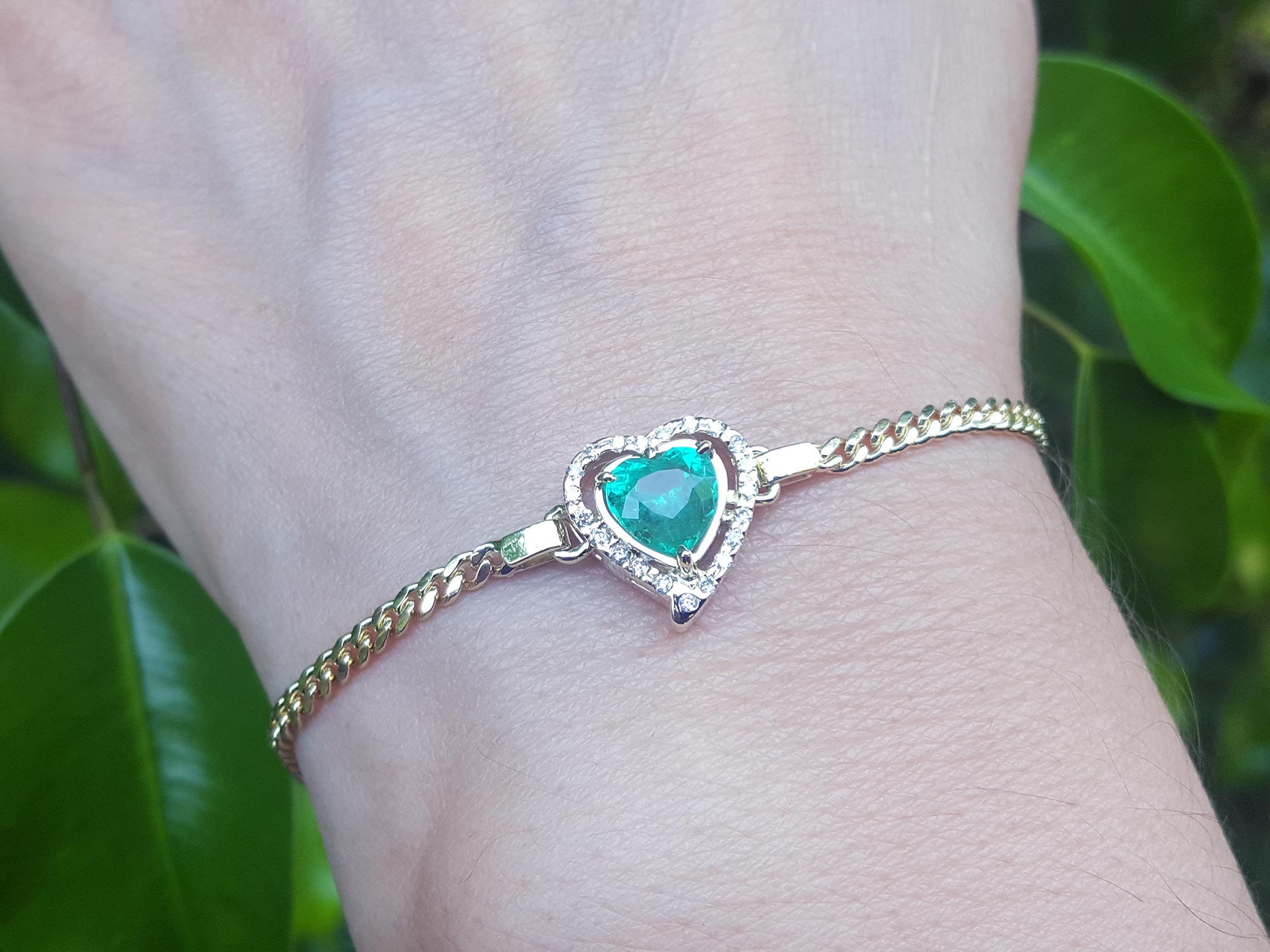 Real emerald bracelets
