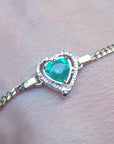 Genuine Colombian emerald bracelets