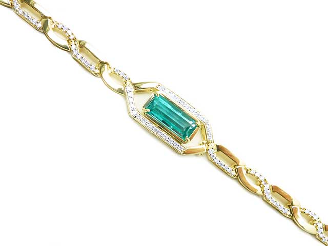 Green emerald Women’s bracelet