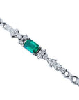 Colombian emeralds women bracelet