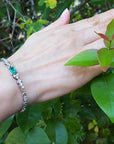 Real Colombian emeralds bracelet from Muzo mines