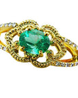 Gold fine emerald Jewelry