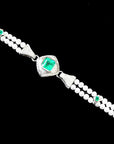 Green gemstone bracelet for women