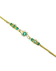 Emerald and diamonds women’s bracelet
