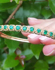 Emerald from Colombia bangle bracelet