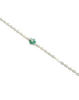 14k gold emerald bracelet