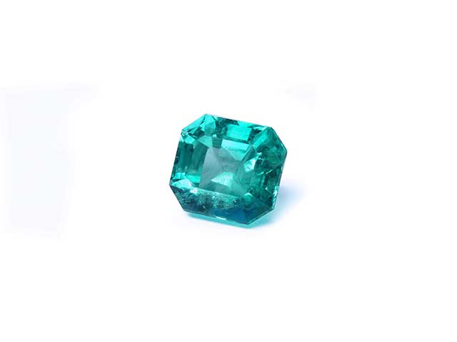 Natural emeralds from Colombia