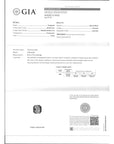 A GIA gemstone report card for an Emerald Orb, showing detailed specifications, clarity metrics, and a small inset photograph of the stone on a white background.