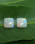 Square opals matching pair for earrings