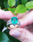 anillo para mujer con esmeralda de Muzo Colombia