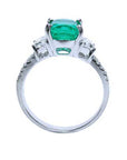 Esmeralda Colombiana en anillo para mujer