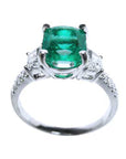 18K emerald ring