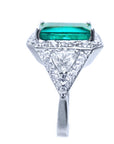 Natural emerald ring
