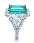 Anillo de oro y esmeralda para mujer