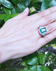 Women's natural emerald jewelry