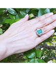 Emerald Ring for Women 3.98 ct. GIA Certified Colombian 18K Gold