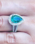 Esmeraldas y diamantes en joyería de alta calidad