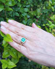 Colombian emerald ring