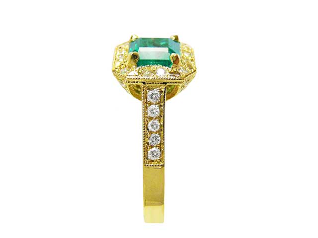 Green emerald Women’s rings
