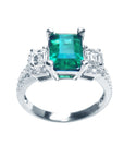 Women's emerald ring
