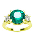 Colombian emerald rings